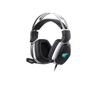 Havit H2018U Nauszne Czarno-srebrny