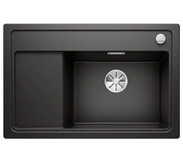 Zlewozmywaki kuchenne - Blanco ZENAR XL 6 S 526052 Compact Komora z prawej strony Granitowy Czarny