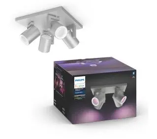 Philips Hue White and Colour Ambiance Argenta Quadruple Srebrny - Kup na Raty - RRSO 0%