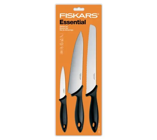 Zestaw noży FISKARS Essential 1065583 (3 elementy)