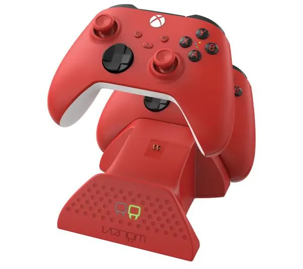 Venom Venom VS2879 do padów Xbox Series / Xbox One + 2 akumulatory Czerwony