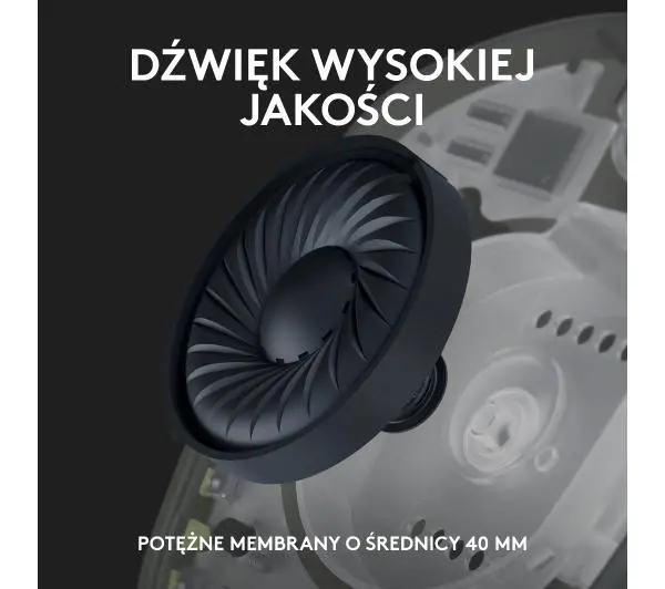 Logitech G435 Lightspeed Nauszne Niebieski