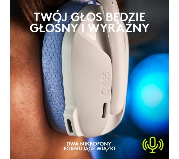 Logitech G435 Lightspeed Nauszne Niebieski