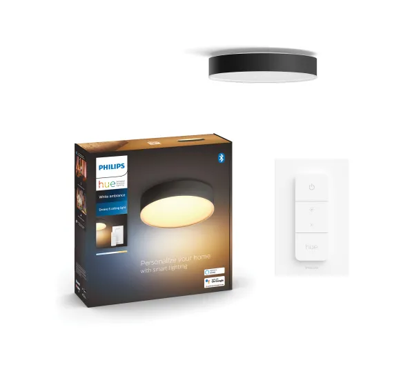 Inteligentne oświetlenie - Philips Hue White Ambiance Enrave bardzo duża Czarny