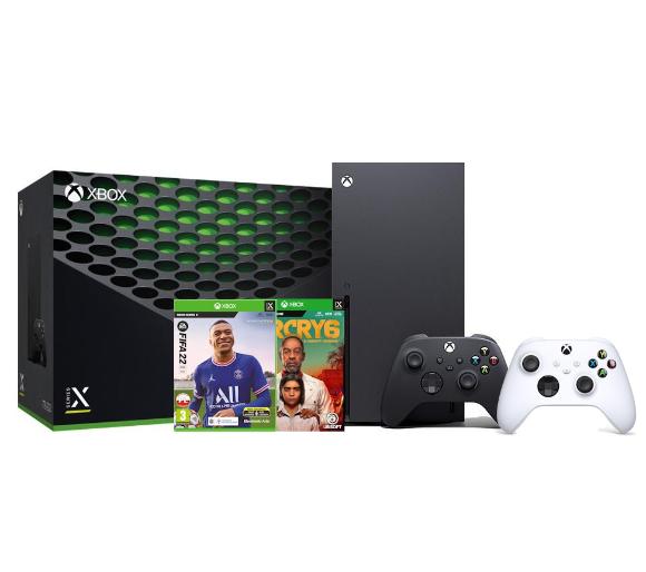land Spit plan Xbox Series X + Far Cry 6 + FIFA 22 + dodatkowy pad (biały) - Dobra cena,  Opinie w Sklepie RTV EURO AGD