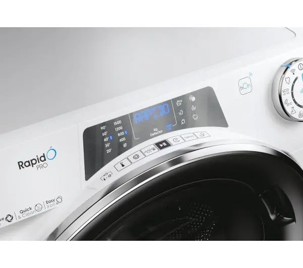 Candy RapidO Pro RP 596BWMBC/1-S Slim 9kg 1500obr/min Zdalne sterowanie - DRUGI -30%, ALBO 5-TY ZA 1ZŁ - Kup na Raty - RRSO 0%