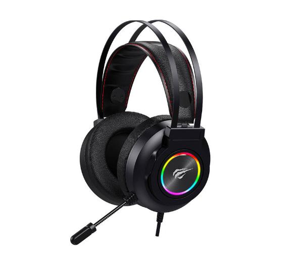 słuchawki z mikrofonem Havit H654D RGB (czarny)