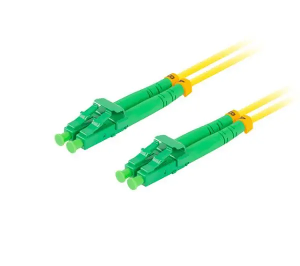 Lanberg PATCHCORD ŚWIATŁOWODOWY SM LC/APC-LC/APC DUPLEX 3.0MM LSZH G657A1 3M ŻÓŁTY LANBERG