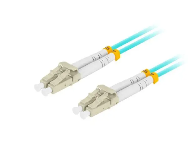 Lanberg PATCHCORD ŚWIATŁOWODOWY MM LC/UPC-LC/UPC DUPLEX 3.0MM OM3 50/125 LSZH 5M AQUA LANBERG