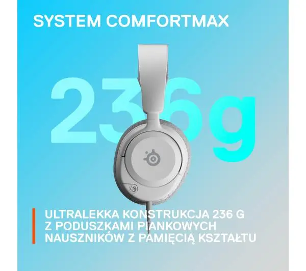 SteelSeries Arctis Nova 1 PS Nauszne Biały