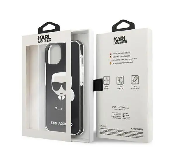 Karl Lagerfeld Iconik Karl KLHCP13STPEIKK do iPhone 13 mini