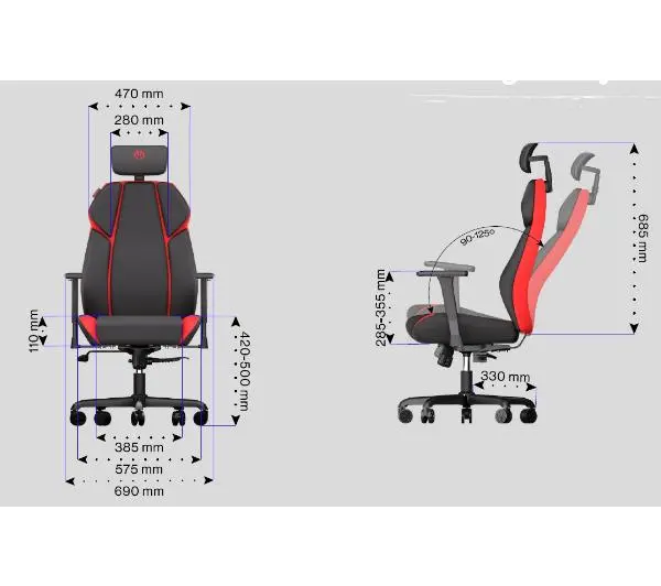 Endorfy Meta Gamingowy do 120kg Skóra ECO Tkanina Czerwony - Kup na Raty - RRSO 0%