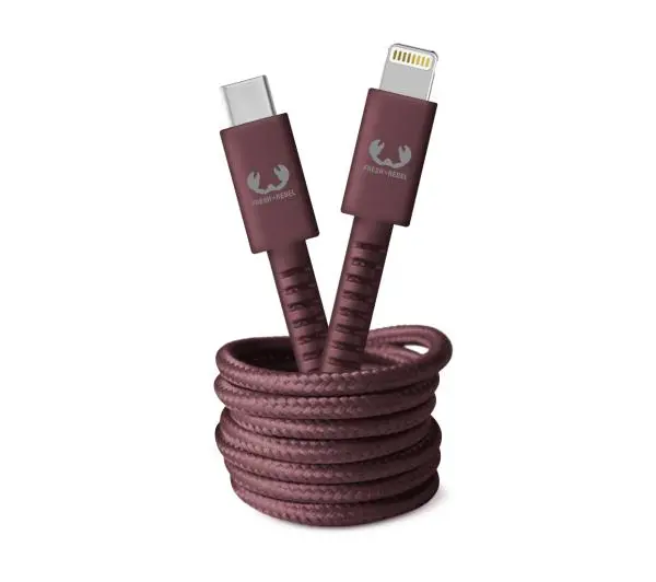 Fresh 'n Rebel USB-C do Lightning 2m Deep mauve