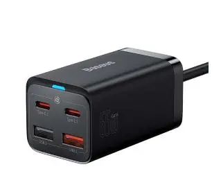 Baseus GaN3 Pro 2x USB-C 2x USB 65W Czarny - ⚡ BESTSELLERY ⚡