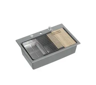 Quadron HQM7650U5_BS Marc Workstatio Granitowy Srebrny kamienny/Stalowy - DRUGI -30%, ALBO 5-TY ZA 1ZŁ - Kup na Raty - RRSO 0%