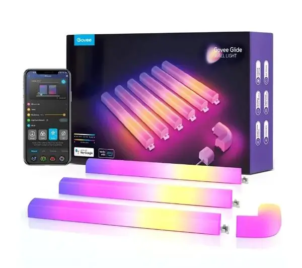 Inteligentne oświetlenie - Govee H6062 Glide Wall 6+1