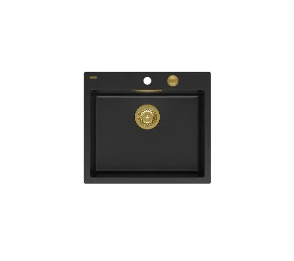 Quadron HB8304U7-G1 P2O Morgan 110 Granitowy Czarny mat/Złoty