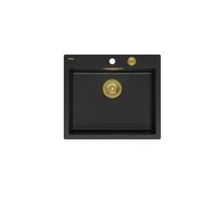 Quadron HB8304U7-G1 P2O Morgan 110 Granitowy Czarny mat/Złoty - DRUGI -30%, ALBO 5-TY ZA 1ZŁ - Kup na Raty - RRSO 0%