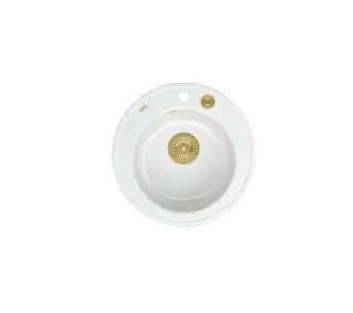Quadron HB8301U1-G1 P2O Morgan 210 Granitowy Biały/Złoty - DRUGI -30%, ALBO 5-TY ZA 1ZŁ - Kup na Raty - RRSO 0%