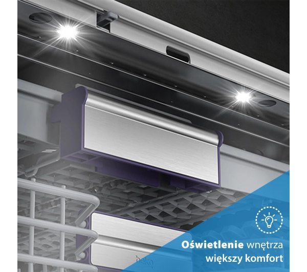 Beko bPro500 BDIN38646MD 59,8cm Automatyczne otwieranie drzwi Szuflada na sztućce - DRUGI -30%, ALBO 5-TY ZA 1ZŁ - Kup na Raty - RRSO 0%
