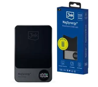 3mk MagSynergy 10000mAh 18W MagSafe QI USB-C Lightning Grafitowy - ⚡ BESTSELLERY ⚡