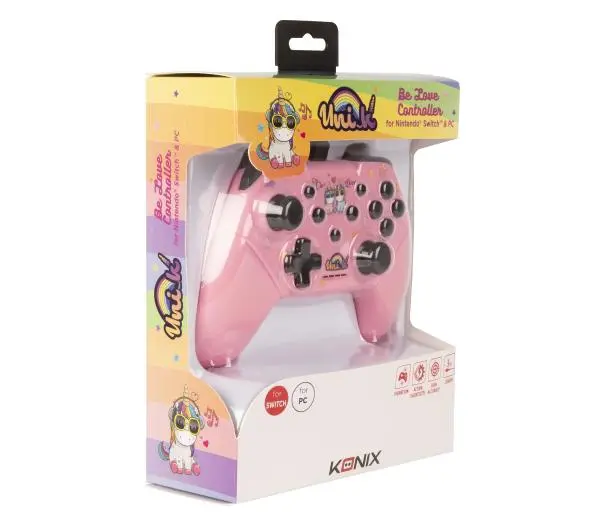 Konix Unik Be Love Controller do Nintendo Switch, PC Przewodowy