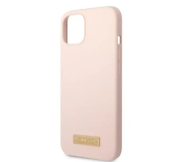 Guess Silicone Logo Plate MagSafe GUHMP13MSBPLP do iPhone 13