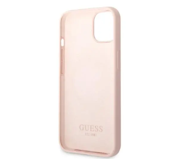Guess Silicone Logo Plate MagSafe GUHMP13MSBPLP do iPhone 13