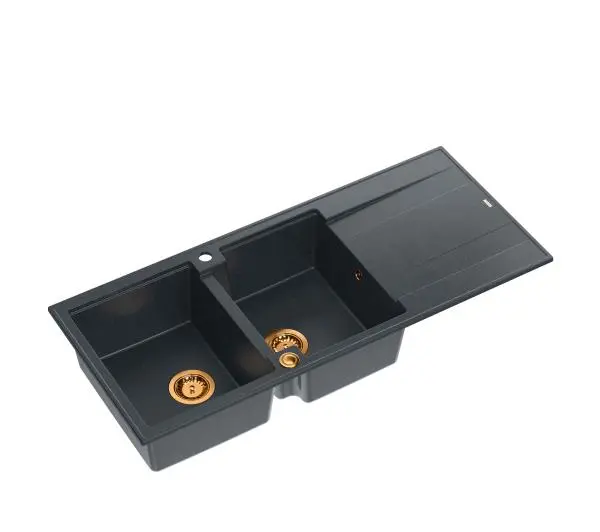 Quadron HQE11650U8_PVDC1 P2O Evan 121 Granitowy Czarny metalik/Miedziany - DRUGI -30%, ALBO 5-TY ZA 1ZŁ - Kup na Raty - RRSO 0%