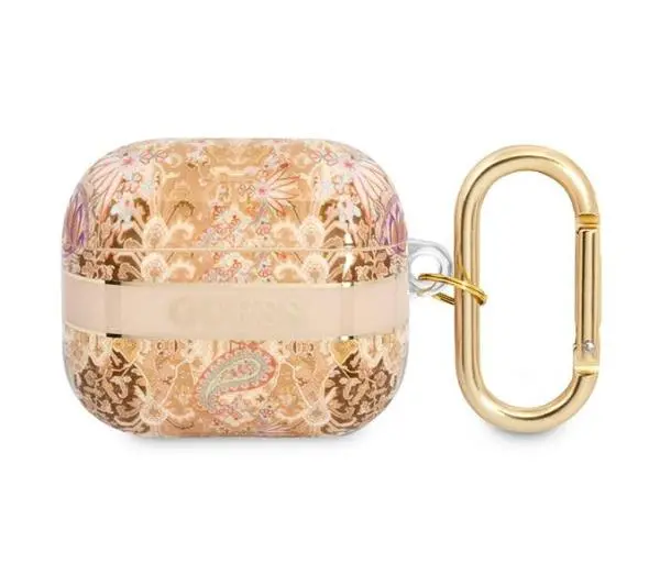 Guess Paisley Strap Collection do AirPods 3 Złoty