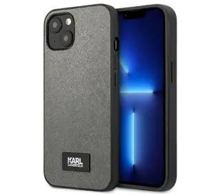 Karl Lagerfeld Saffiano Plaque KLHCP13SSFMP2DG do iPhone 13 mini