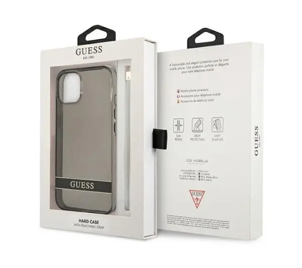 Guess Translucent Strap GUHCP13SHTSGSK do iPhone 13 mini