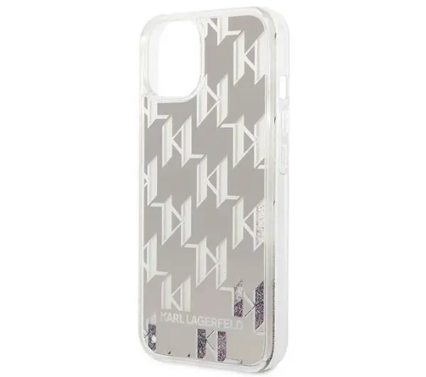 Karl Lagerfeld Liquid Glitter Monogram KLHCP14MLMNMS do iPhone 14 Plus