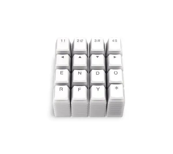 Endorfy Keycapy PBT Pudding Onyx White 104 Biały