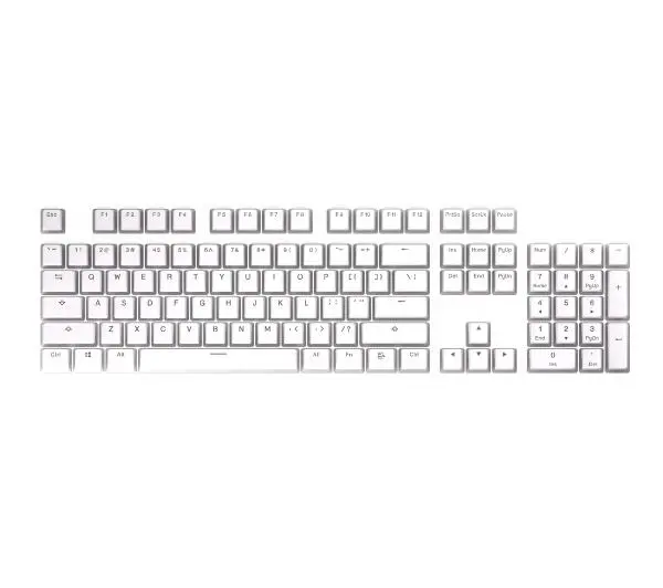 Endorfy Keycapy PBT Pudding Onyx White 104 Biały