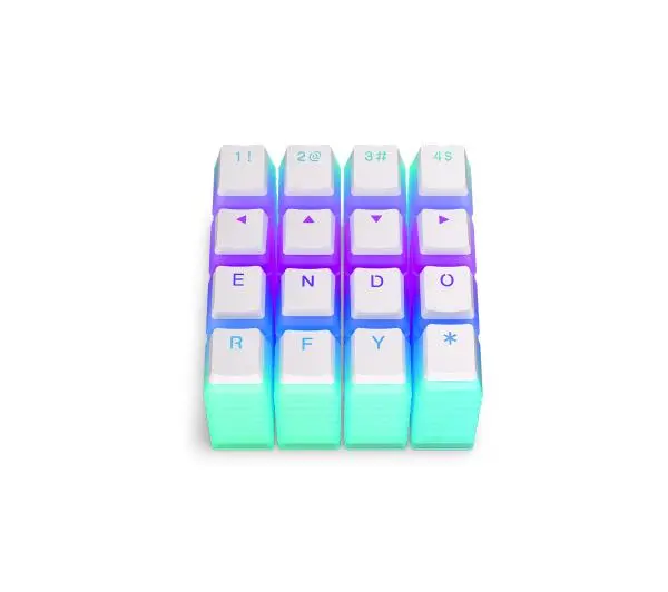 Endorfy Keycapy PBT Pudding Onyx White 104 Biały