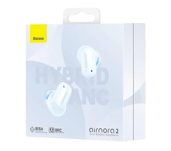 Baseus AirNora 2 Dokanałowe Bluetooth 5.3 Niebieski