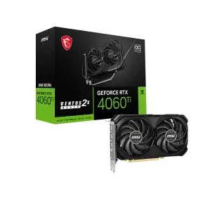 MSI GeForce RTX 4060 Ti VENTUS 2X BLACK OC 8GB GDDR6 128bit DLSS 3 - Kup na Raty - RRSO 0%