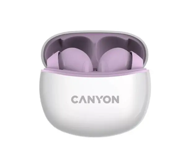 Canyon TWS-5 Dokanałowe Bluetooth 5.2 Fioletowy