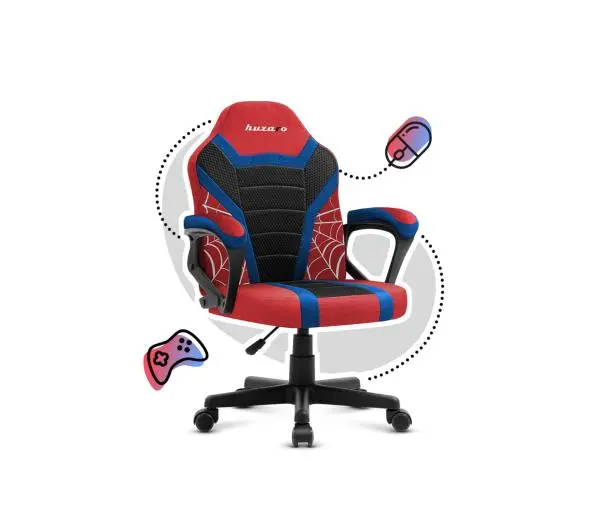 Huzaro Ranger 1.0 Mesh Dla dzieci do 130kg Tkanina Spider Czarno-czerwony - Kup na Raty - RRSO 0%