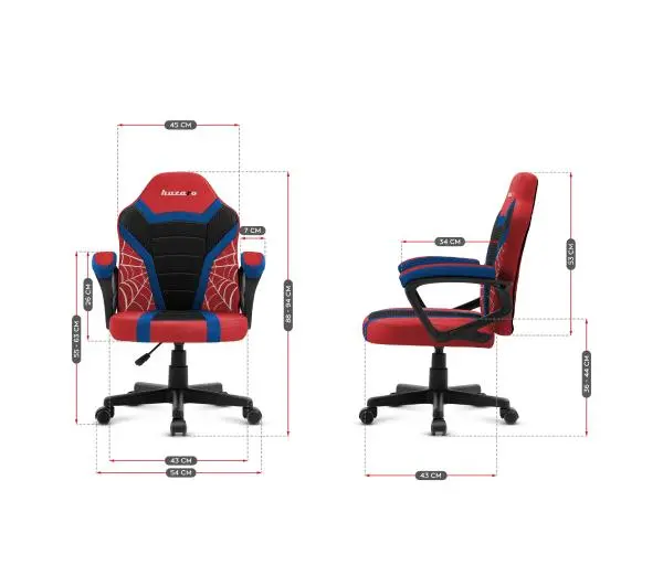 Huzaro Ranger 1.0 Mesh Dla dzieci do 130kg Tkanina Spider Czarno-czerwony - Kup na Raty - RRSO 0%
