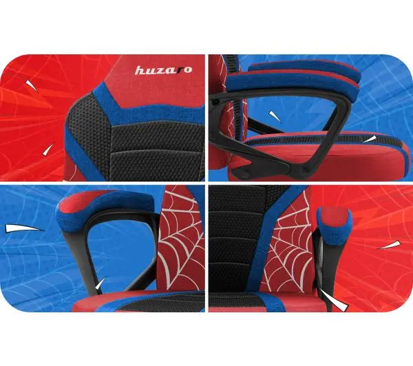 Huzaro Ranger 1.0 Mesh Dla dzieci do 130kg Tkanina Spider Czarno-czerwony - Kup na Raty - RRSO 0%