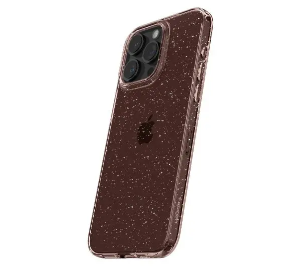 Spigen Liquid Crystal Glitter iPhone 15 Pro Max rose quartz