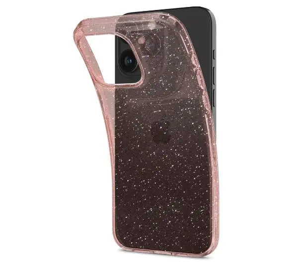 Spigen Liquid Crystal Glitter iPhone 15 Pro Max rose quartz