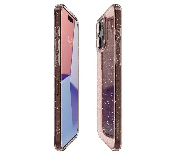 Spigen Liquid Crystal Glitter iPhone 15 Pro Max rose quartz