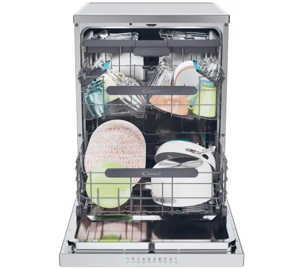 Candy RapidO CF 6B2S3PSX 59,7cm Automatyczne otwieranie drzwi Szuflada na sztućce Zdalne sterowanie - TRZECI -55%, ALBO 5-TY ZA 1ZŁ - Kup na Raty - RRSO 0%