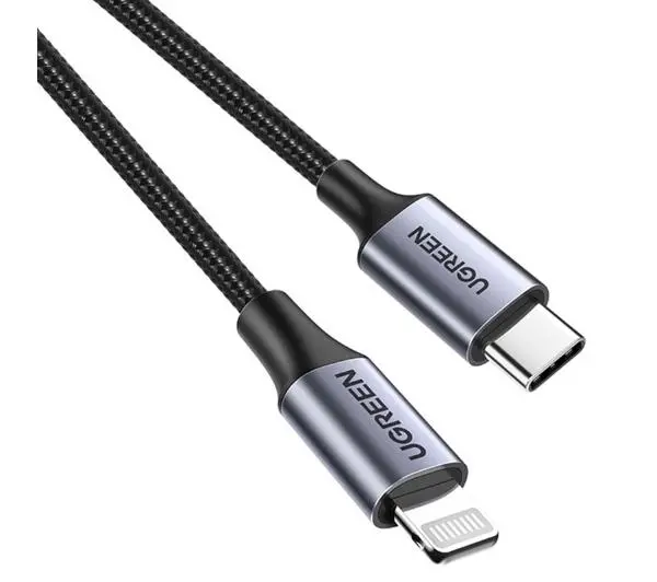 UGREEN Lightning do USB-C PD 3A US304 1,5m Czarny