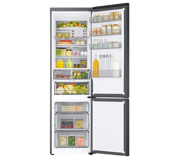 Samsung RB38C705CB1 Funkcje AI Pełny No Frost 203cm Szuflada z kontrolą wilgotności Zdalne sterowanie Grafitowa Stal - Kup na Raty - RRSO 0%