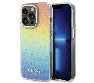 Guess IML Faceted Mirror Disco Iridescent GUHCP15LHDECMI do iPhone 15 Pro Tęczowy