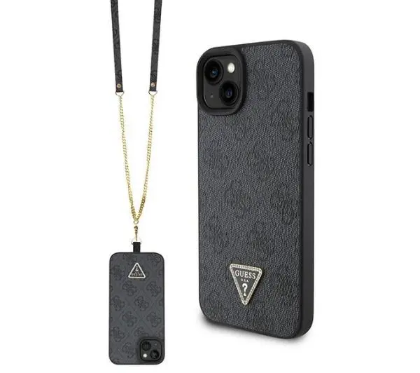 Guess Crossbody 4G Metal Logo GUHCP15MP4TDSCPK do iPhone 15 Plus Czarny